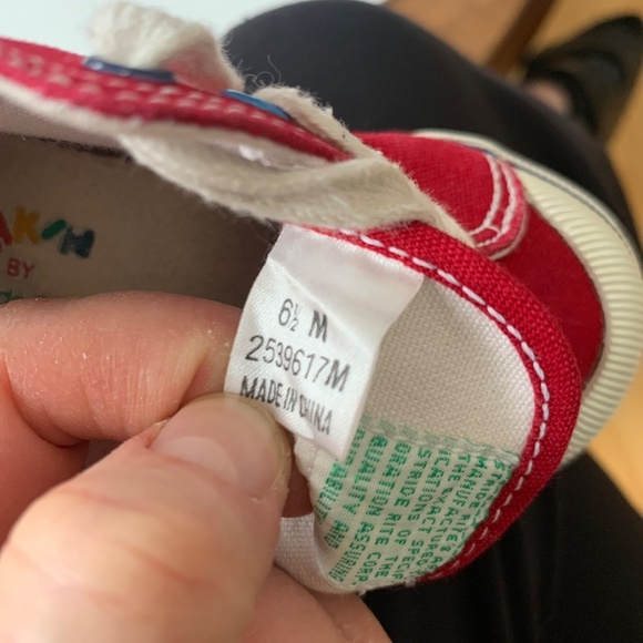 Munchkin Stride Rite High-Top Vintage Sneakers – Red (Toddler 6.5) - Picture 3 of 5